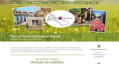 Desktop Screenshot of ferienhof-katzenmaier.de